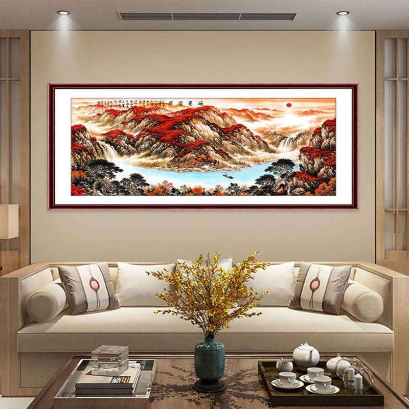 家庭画墙布置-全家福挂在沙发上好吗？