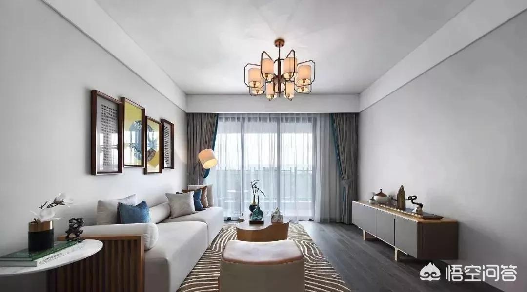 最新装修吊顶效果图大全-装修客厅不吊顶，走一圈宽石膏线好看吗？还有哪些好的建议？