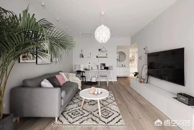 最新装修吊顶效果图大全-装修客厅不吊顶，走一圈宽石膏线好看吗？还有哪些好的建议？