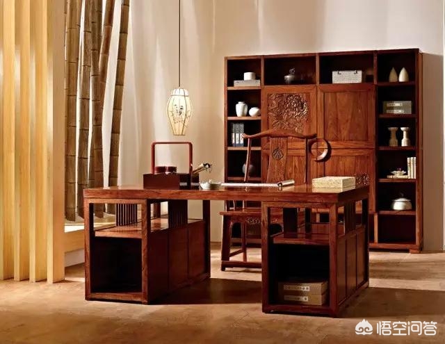 新中式书房装修效果图大全2020图片-家里装修新中式，如何装修大气一点的书房？
