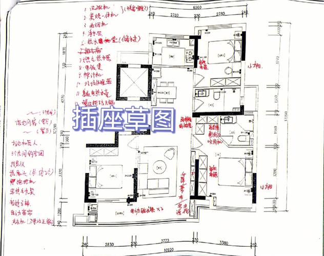 家装设计图怎么画的-房子要装修了,物业说要装修设计图,水电图,这怎么画呀？