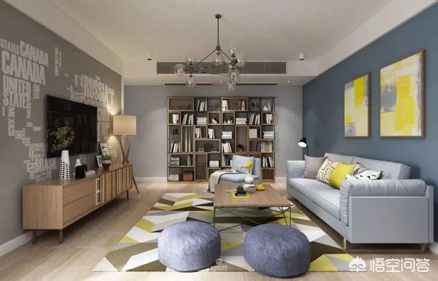 家庭装修吊顶效果图-装修客厅不吊顶，走一圈宽石膏线好看吗？还有哪些好的建议？