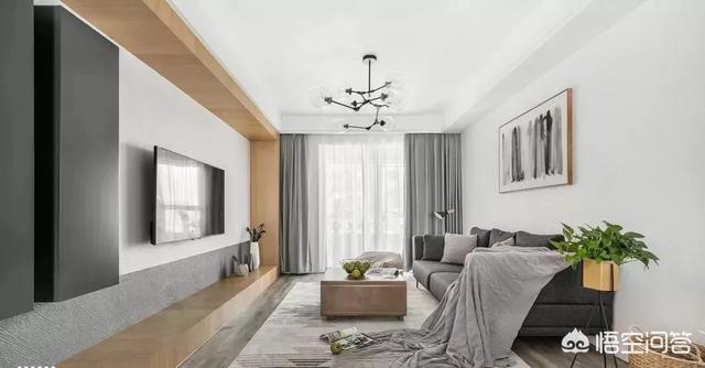 家庭装修吊顶效果图-装修客厅不吊顶，走一圈宽石膏线好看吗？还有哪些好的建议？