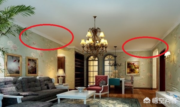 家庭装修吊顶效果图-装修客厅不吊顶，走一圈宽石膏线好看吗？还有哪些好的建议？